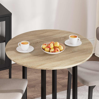 vidaXL Table Top Ø 80 x 1.5 cm Round Engineered Wood Sonoma Oak