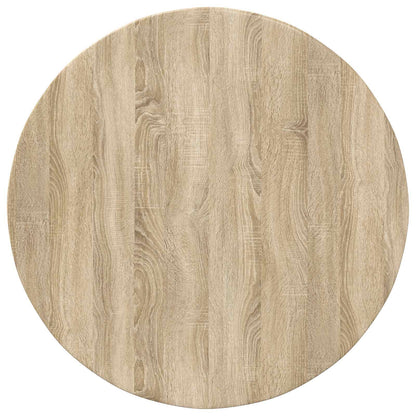 vidaXL Table Top Ø 80 x 1.5 cm Round Engineered Wood Sonoma Oak