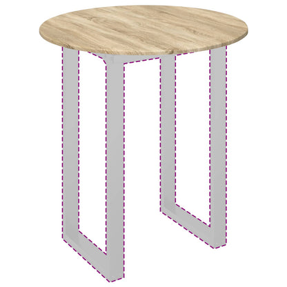 vidaXL Table Top Ø 80 x 1.5 cm Round Engineered Wood Sonoma Oak