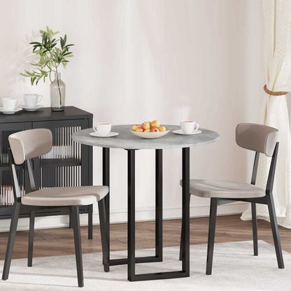 vidaXL Table Top Ø 80 x 1.5 cm Round Engineered Wood Concrete Grey
