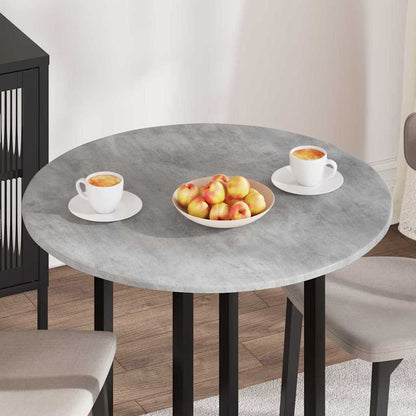 vidaXL Table Top Ø 80 x 1.5 cm Round Engineered Wood Concrete Grey