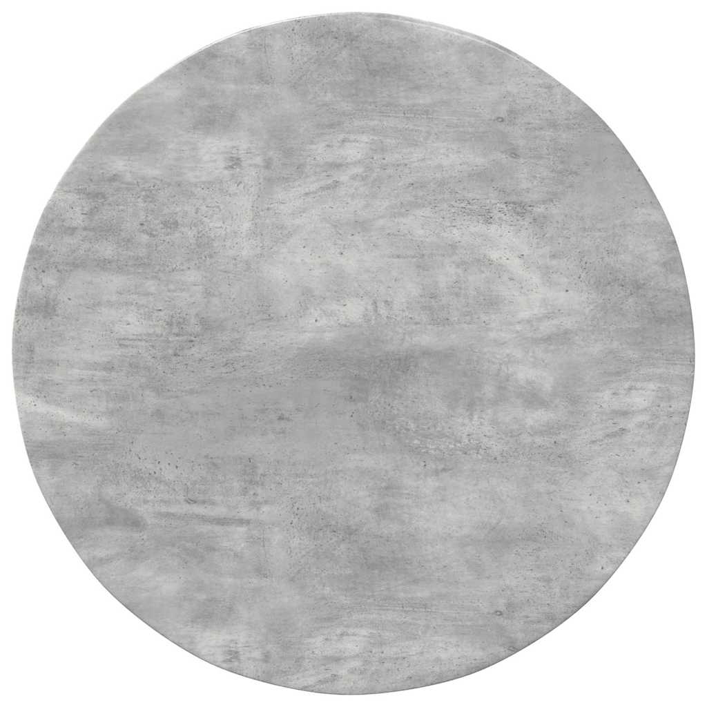 vidaXL Table Top Ø 80 x 1.5 cm Round Engineered Wood Concrete Grey
