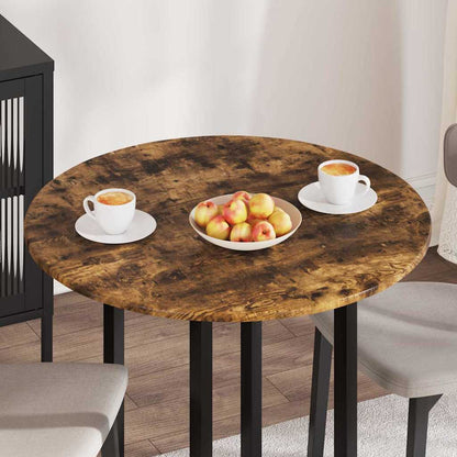 vidaXL Table Top Ø 80 x 1.5 cm Round Engineered Wood Smoked Oak