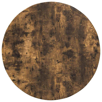 vidaXL Table Top Ø 80 x 1.5 cm Round Engineered Wood Smoked Oak