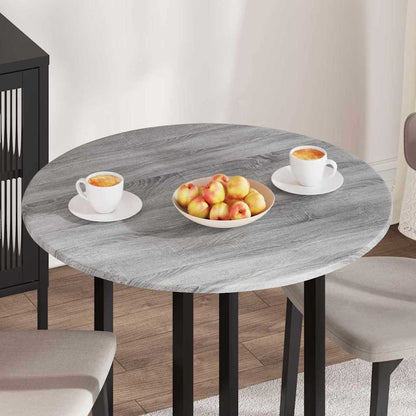 vidaXL Table Top Grey sonoma Ø 80 x 1.5 cm Engineered Wood
