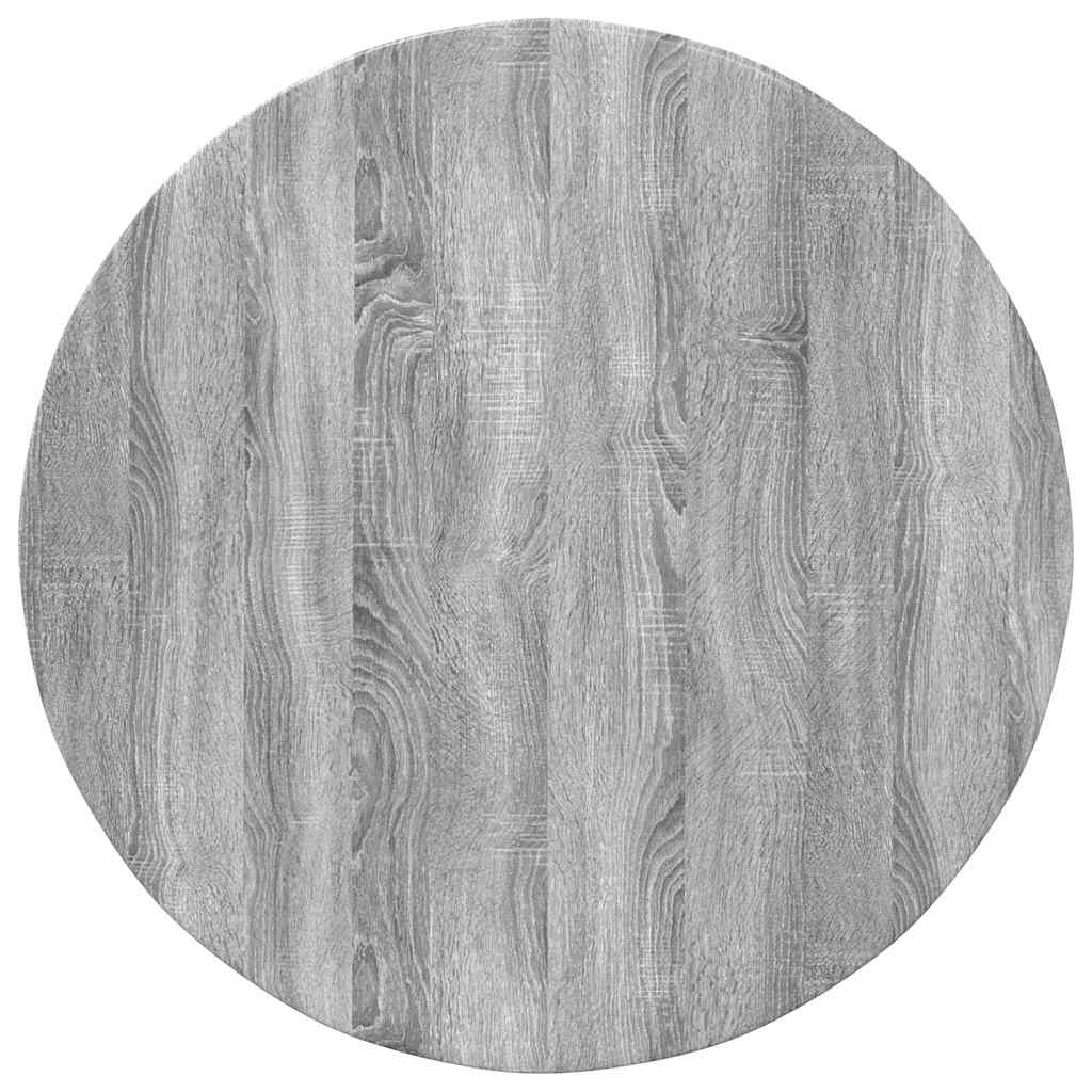 vidaXL Table Top Grey sonoma Ø 80 x 1.5 cm Engineered Wood