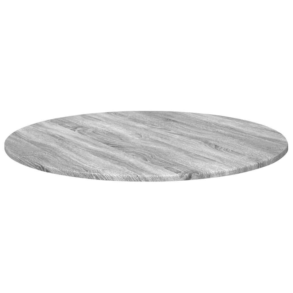 vidaXL Table Top Grey sonoma Ø 80 x 1.5 cm Engineered Wood