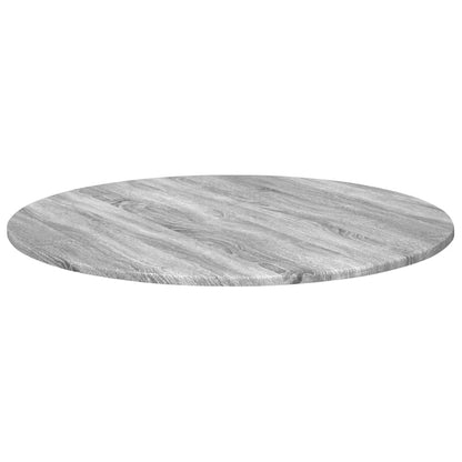 vidaXL Table Top Grey sonoma Ø 80 x 1.5 cm Engineered Wood