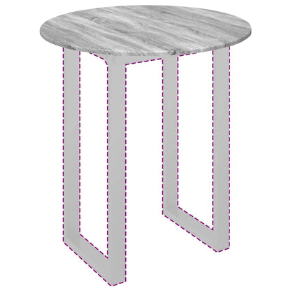 vidaXL Table Top Grey sonoma Ø 80 x 1.5 cm Engineered Wood
