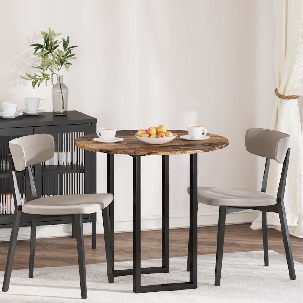 vidaXL Table Top Old wood Ø 80 x 1.5 cm Engineered Wood
