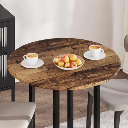 vidaXL Table Top Old wood Ø 80 x 1.5 cm Engineered Wood