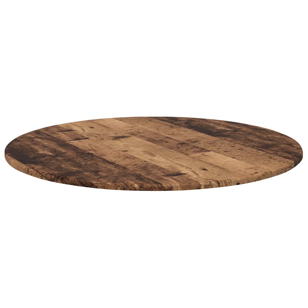 vidaXL Table Top Old wood Ø 80 x 1.5 cm Engineered Wood