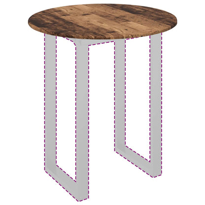 vidaXL Table Top Old wood Ø 80 x 1.5 cm Engineered Wood