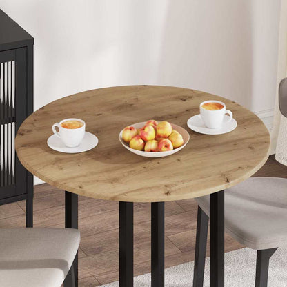 vidaXL Table Top Artisan oak Ø 80 x 1.5 cm Engineered Wood