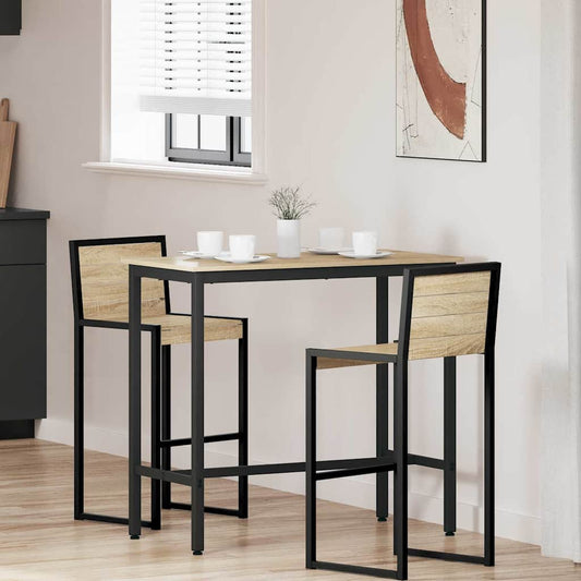vidaXL Table Sonoma Oak 100 x 50 x 90.5 cm Engineered Wood and Steel