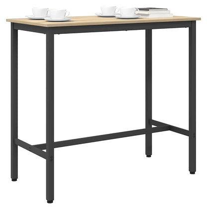 vidaXL Table Sonoma Oak 100 x 50 x 90.5 cm Engineered Wood and Steel