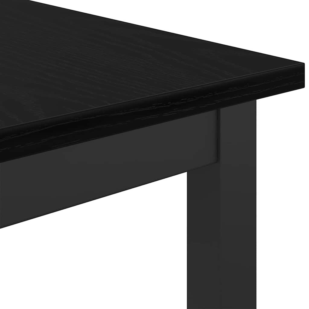 vidaXL Table Black Oak 100 x 40 x 90.5 cm Engineered Wood and Steel