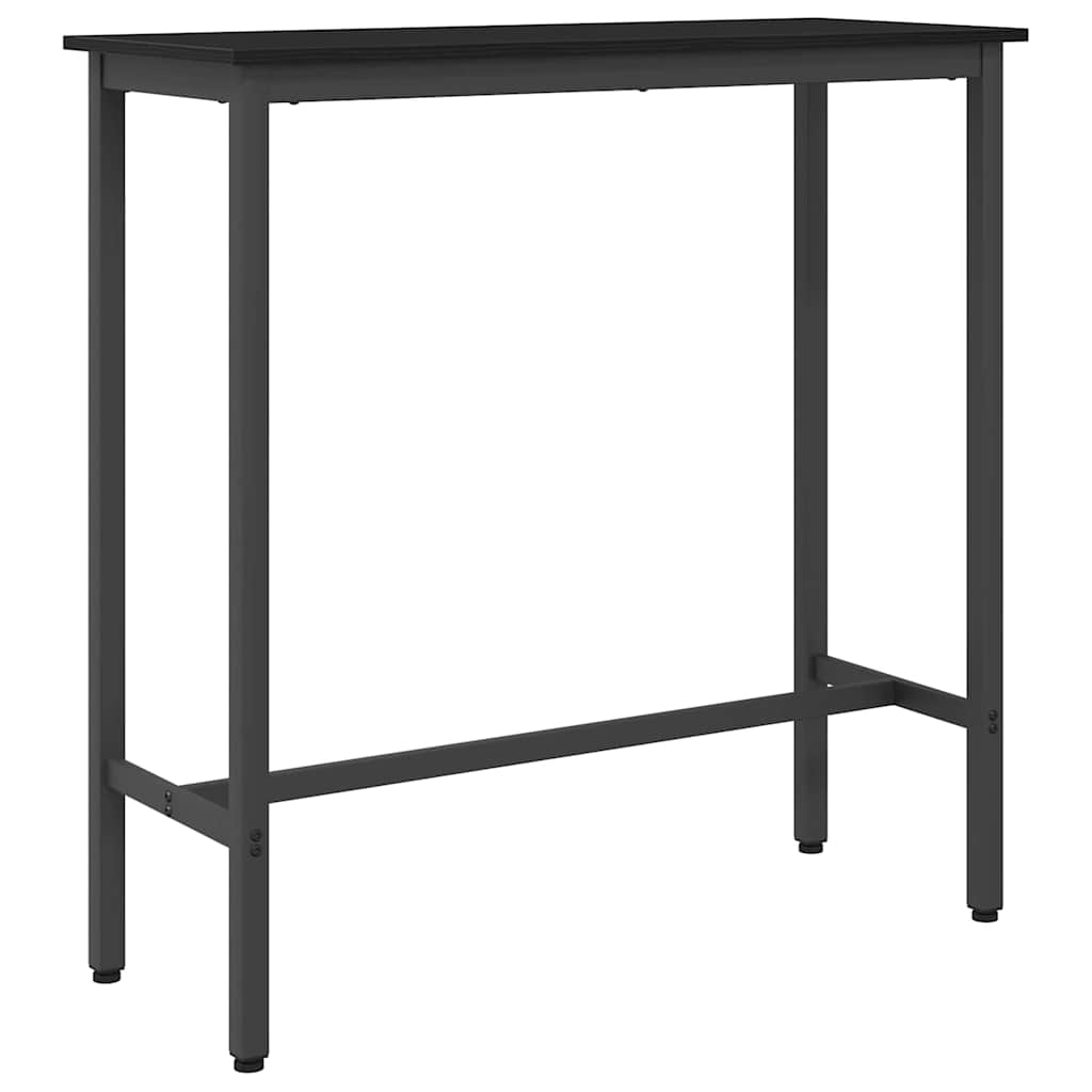 vidaXL Table Black Oak 100 x 40 x 90.5 cm Engineered Wood and Steel