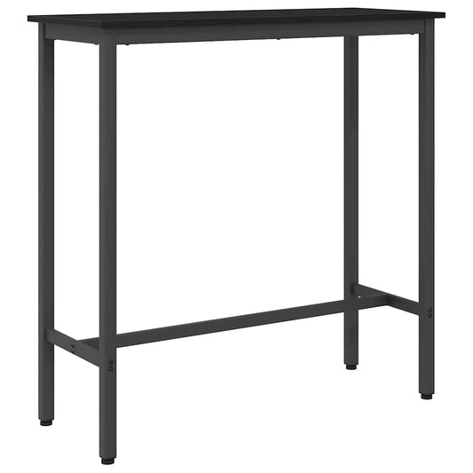 vidaXL Table Black Oak 100 x 40 x 90.5 cm Engineered Wood and Steel