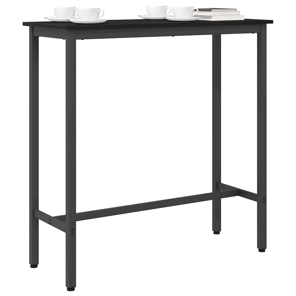 vidaXL Table Black Oak 100 x 40 x 90.5 cm Engineered Wood and Steel