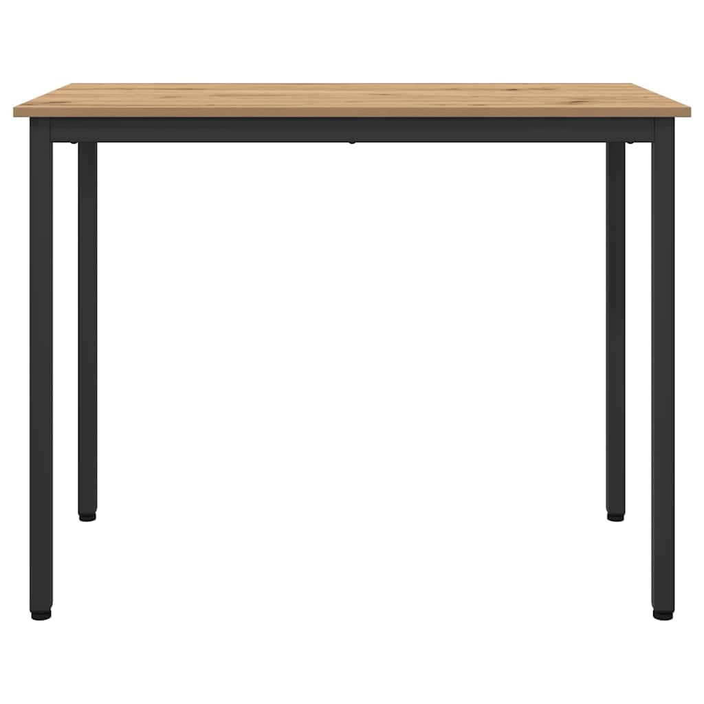 vidaXL Table Artisan Oak 100 x 50 x 76.5 cm Engineered Wood and Steel