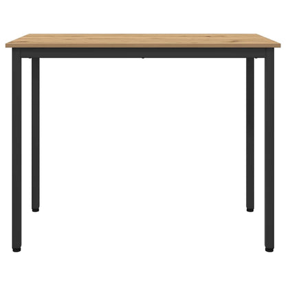 vidaXL Table Artisan Oak 100 x 50 x 76.5 cm Engineered Wood and Steel