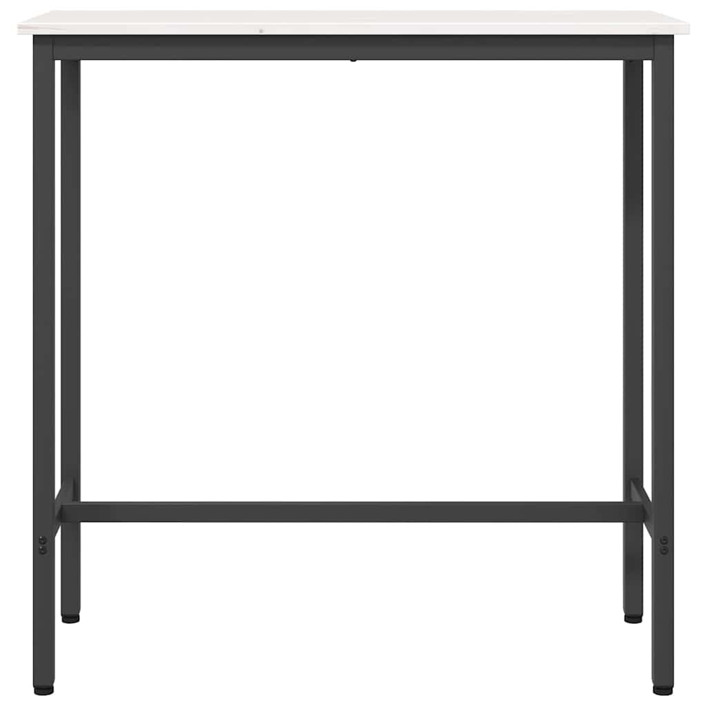 vidaXL Table White 100 x 40 x 101 cm Engineered Wood and Steel
