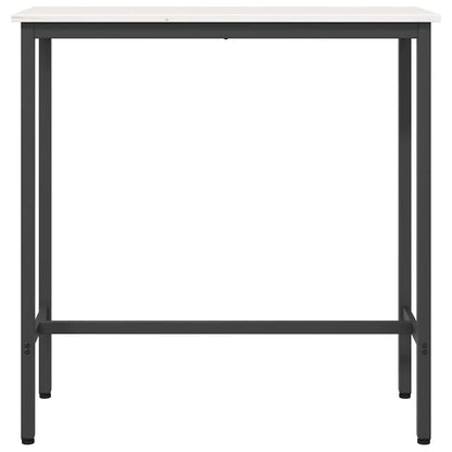 vidaXL Table White 100 x 40 x 101 cm Engineered Wood and Steel