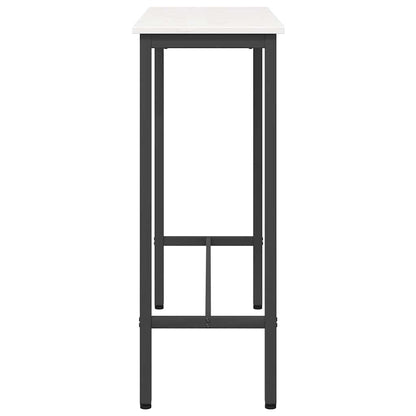vidaXL Table White 100 x 40 x 101 cm Engineered Wood and Steel