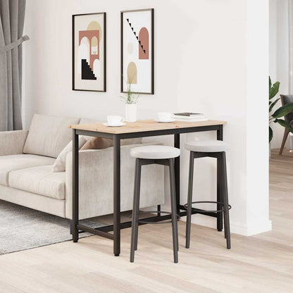 vidaXL Table Natural 100 x 50 x 77 cm Engineered Wood and Steel