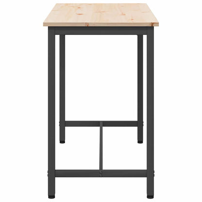 vidaXL Table Natural 100 x 50 x 77 cm Engineered Wood and Steel
