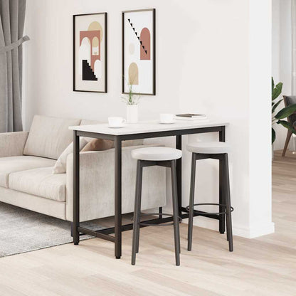 vidaXL Table White 100 x 50 x 77 cm Engineered Wood and Steel