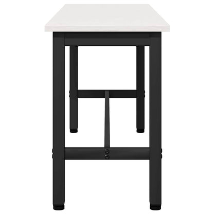 vidaXL Dining Bench 2 pcs White 100 x 32.5 x 49 cm Solid pine wood