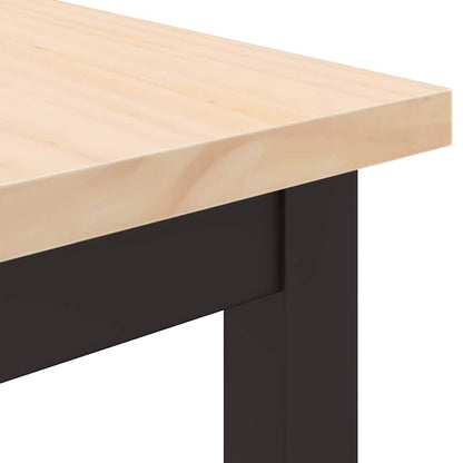vidaXL Table Natural 100 x 50 x 77 cm Engineered Wood and Steel