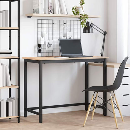 vidaXL Table Natural 100 x 50 x 77 cm Engineered Wood and Steel