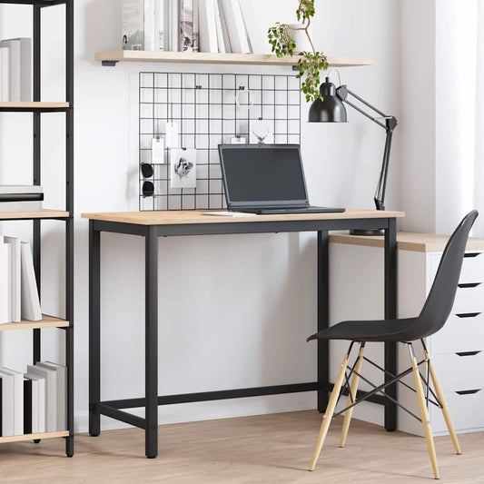 vidaXL Table Natural 100 x 50 x 77 cm Engineered Wood and Steel