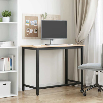vidaXL Table Natural 100 x 50 x 77 cm Engineered Wood and Steel