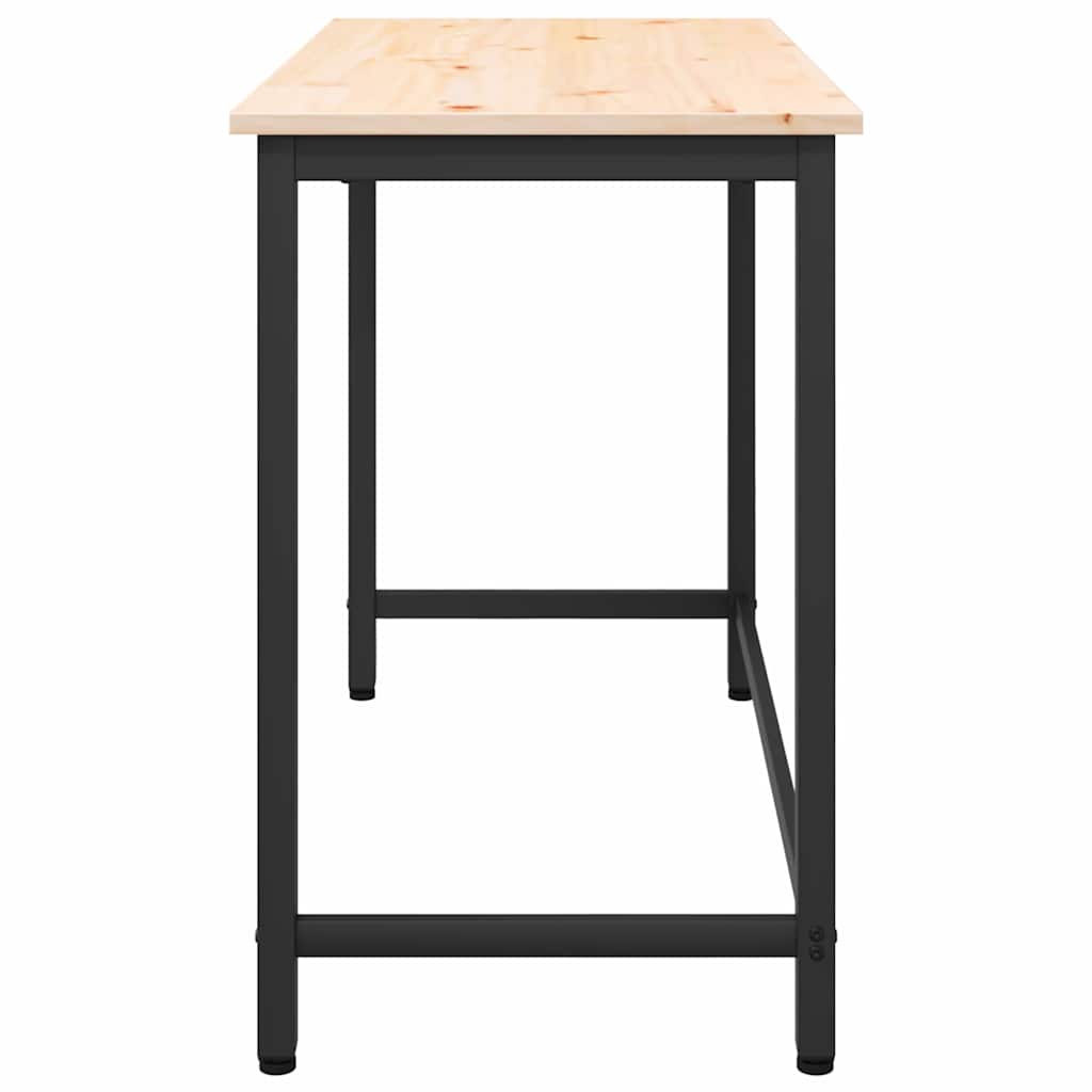vidaXL Table Natural 100 x 50 x 77 cm Engineered Wood and Steel