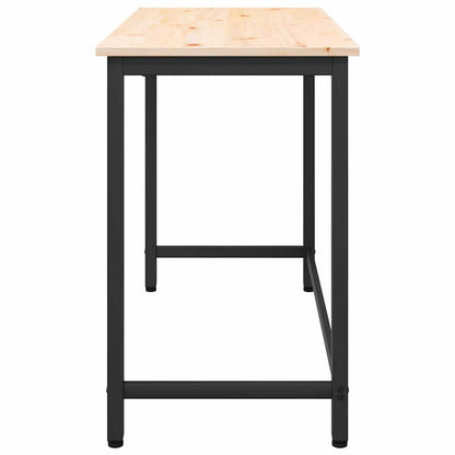 vidaXL Table Natural 100 x 50 x 77 cm Engineered Wood and Steel