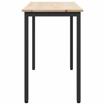 vidaXL Table Natural 100 x 50 x 77 cm Engineered Wood and Steel
