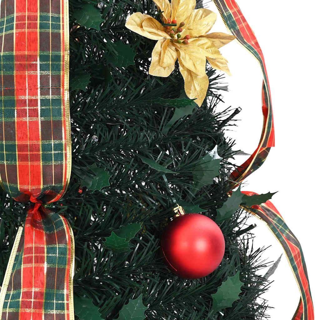vidaXL Artificial Christmas Tree with 50 LEDs Green 125 cm PVC