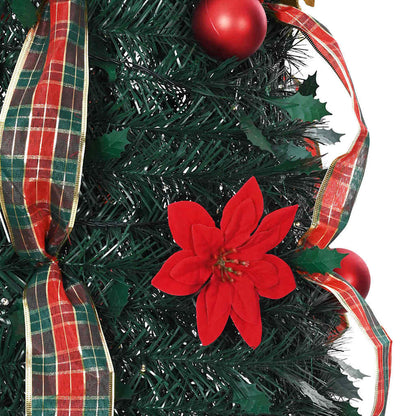 vidaXL Artificial Christmas Tree with 150 LEDs Green 185 cm PVC