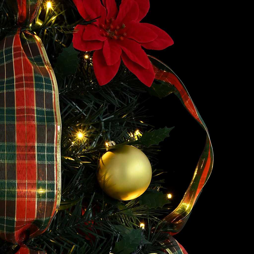 vidaXL Artificial Christmas Tree with 150 LEDs Green 185 cm PVC