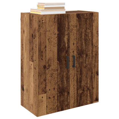 vidaXL Wall-Mounted Cabinet 2 pcs Old Wood 69.5 x 34 x 90 cm
