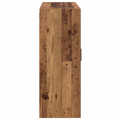 vidaXL Wall-Mounted Cabinet 2 pcs Old Wood 69.5 x 34 x 90 cm