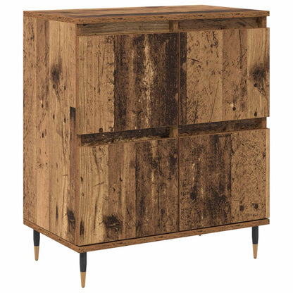 vidaXL Storage Cabinet 3 pcs Old Wood 60 x 35 x 70 cm