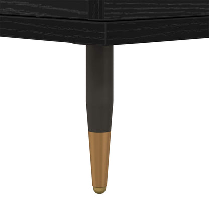 vidaXL Storage Cabinet 3 pcs Black Oak 60 x 35 x 70 cm