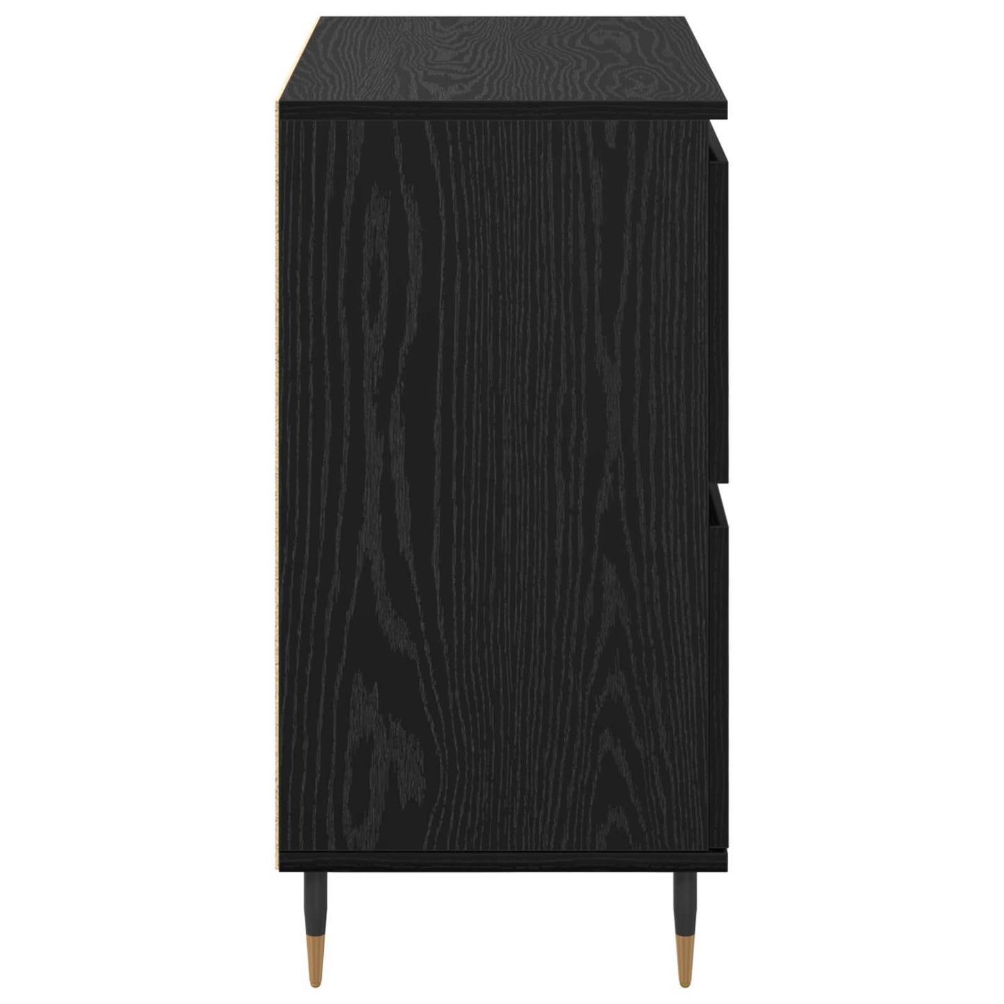 vidaXL Storage Cabinet 3 pcs Black Oak 60 x 35 x 70 cm