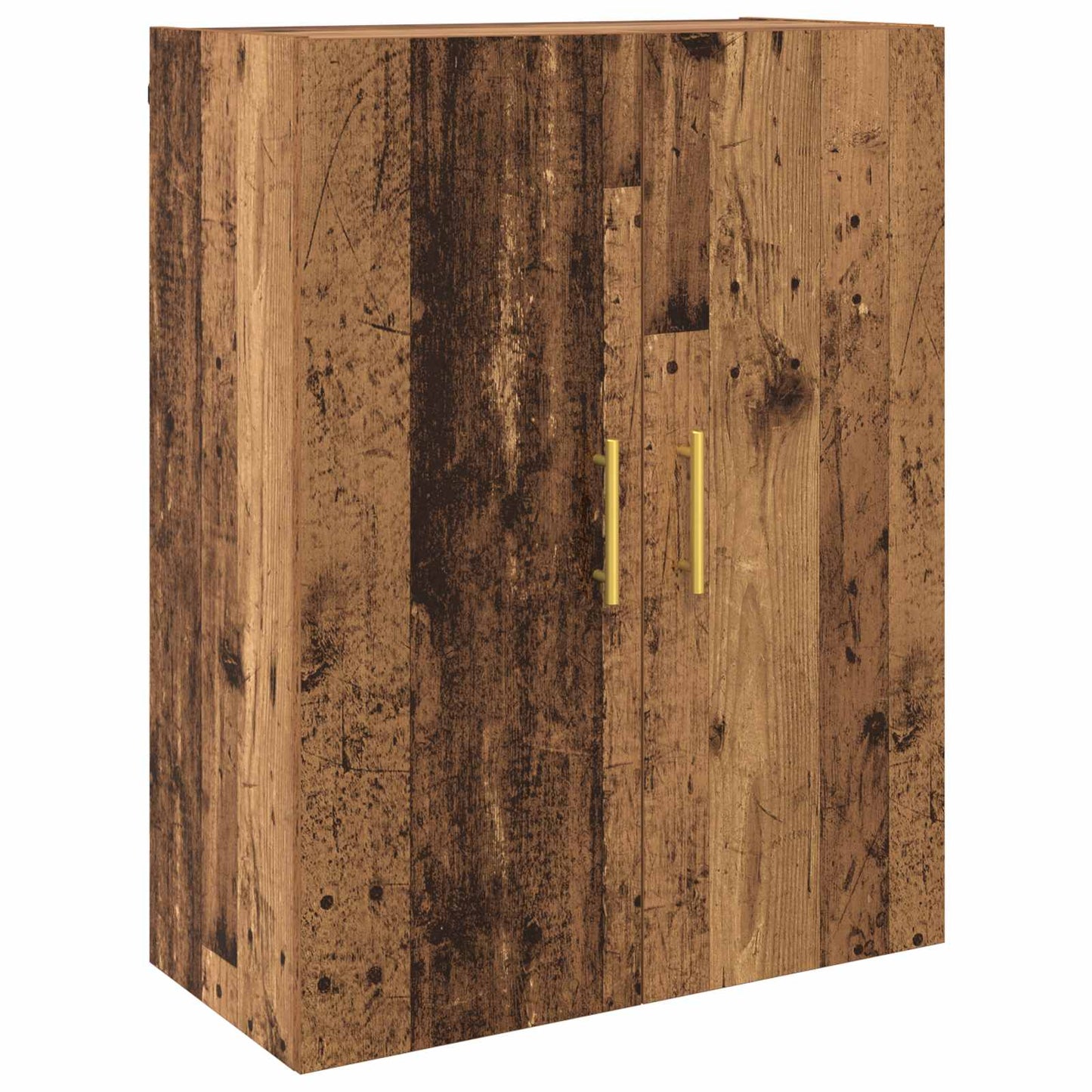 vidaXL Wall-Mounted Cabinet 2 pcs Old Wood 69.5 x 34 x 90 cm