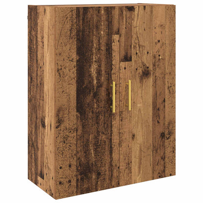 vidaXL Wall-Mounted Cabinet 2 pcs Old Wood 69.5 x 34 x 90 cm